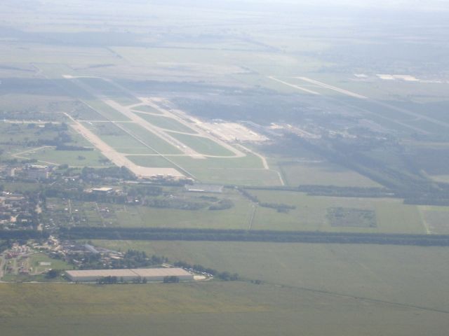 BOEING 767-300 — - Picture of the airport after a climbing turn...