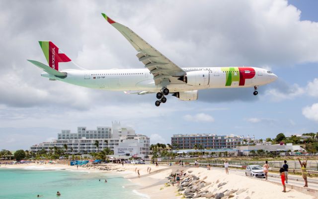 Airbus A330-900 (CS-TUF) - Air Portugal first time visit to St. Maarten SXM/TNCMbr /br /First time an A339neo is landing at TNCM as well.br /br /7/22/2021