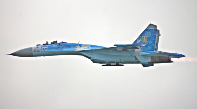 Sukhoi Su-27 Flanker — - Performing over the RIAT Skies