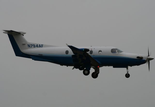 Pilatus PC-12 (N794AF) - RWY 24 (March 15, 2013)