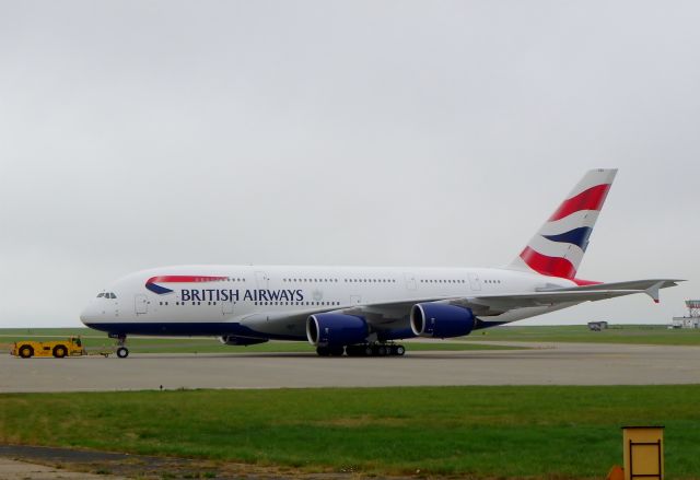 Airbus A380-800 (G-XLEA) - BAs 1st A380 at Manston Kents International Airport