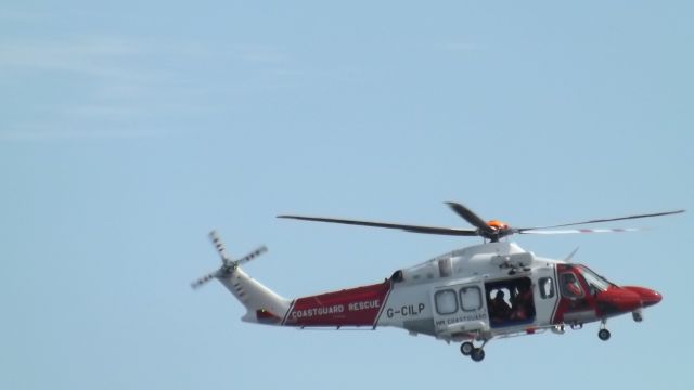 G-CILP — - New UK Coastguard Rescue helicopter which has taken over RAF/RN Sea King SAR duties appears at Swansea airshow.