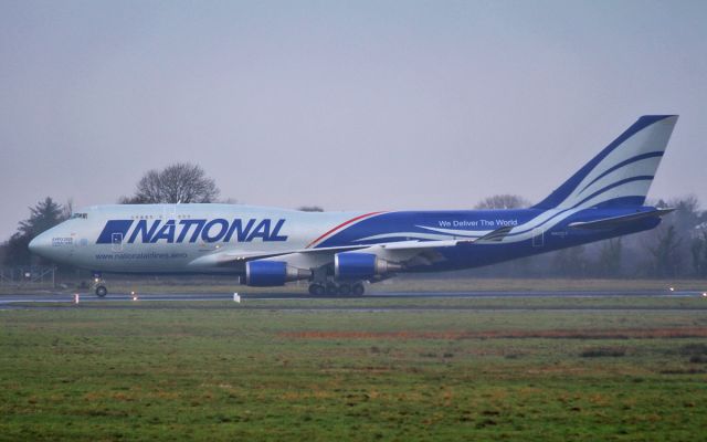 Boeing 747-400 (N952CA) - national b747-4f n952ca after landing at shannon 16/1/16.