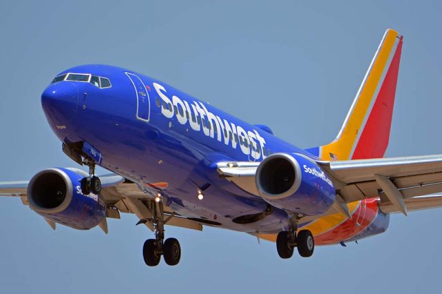 Boeing 737-700 (N7843A) - Southwest Boeing 737-752W N7843A at Phoenix Sky Harbor on August 1, 2018. 