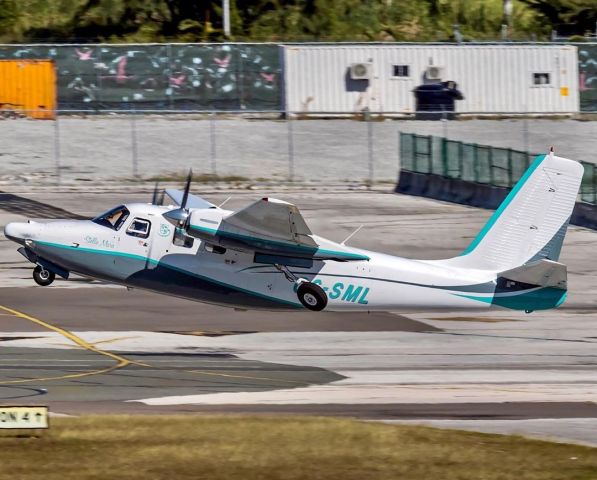 Aero Commander 500 (C6-SML) - Stella Maris Resort Air Service Aero Commander 500B (AC50) Departing from Nassau International Airport (MYNN) for a 55 minute flight to Stella Maris Long Island (MYLS)