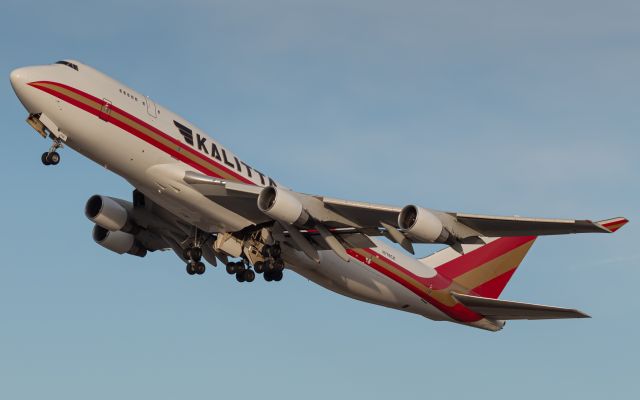 Boeing 747-400 (N709CK) - Connie 247 Heavy departs runway 27 for Anchorage (ANC).