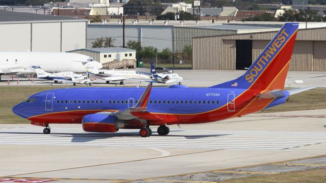 Boeing 737-700 (N7738A) - Ex AirTran N311AT. Taken from the parking garage with rwb2112