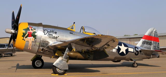 REPUBLIC Thunderbolt (NX47DM) - Warbird Roundup 2018 at Warhawk Air Museum, Nampa, ID, 25 Aug 18