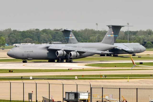 LOCKHEED C-5 Super Galaxy (85-0007) - 85-0007 & 85-0003 Multiple C-5M's arriving back to back at IND on 05-20-22. This has never happened before.