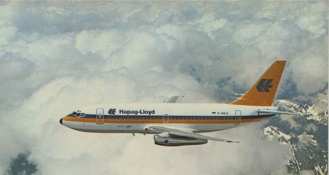 Boeing 737-200 (D-AHLE) - scanned from postcardbr /br /Hapag Lloyd