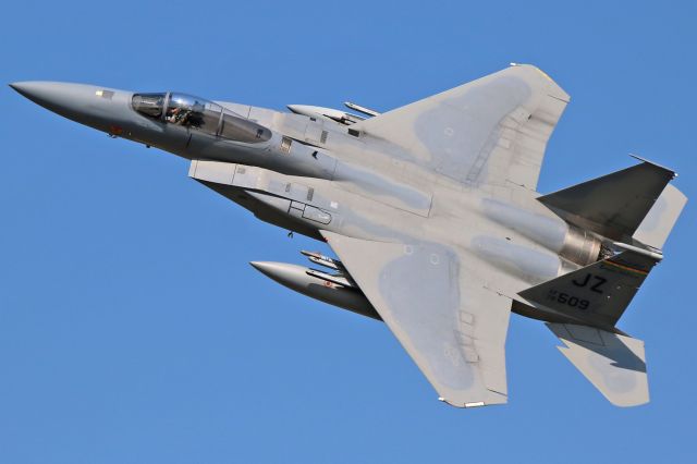 McDonnell Douglas F-15 Eagle (78-0509) - A USAF F-15C Eagle (78-0509, c/n 494) from the 122nd Fighter Squadron, 159th Fighter Wing, Louisiana Air National Guard “Louisiana Bayou Militia” arriving on Saturday 23 Sept 2017 for AirShow London 2017.