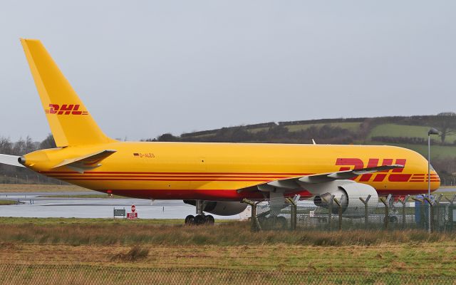 Boeing 757-200 (D-ALES) - dhl b757-2 d-ales at shannon 20/1/18.