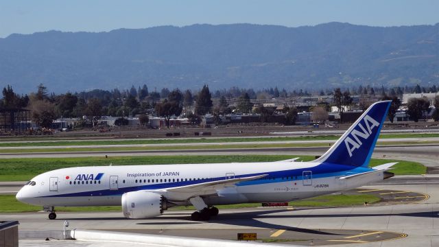 Boeing 787-8 (JA828A) - JA828A / Boeing 787-8 Dreamliner br /2015-03-01 NH172 Tokyo (NRT)-->San Jose (SJC) 17:51JST-->Landed 10:04