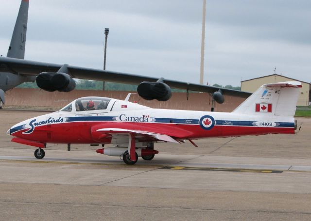 Canadair CL-41 Tutor (C114109) - Flying in the #8 slot at Barksdale Air Force Base, Louisiana. Day 2 of the Defenders of Liberty Airshow 2009.