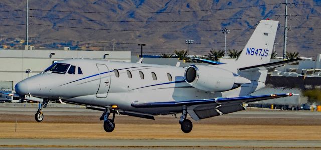 Cessna Citation Excel/XLS (N847JS) - N847JS 2003 Cessna 560XL Citation Excel s/n 560-5320 - Las Vegas - McCarran International (LAS / KLAS)br /USA - Nevada,  January 28, 2019br /Photo: TDelCoro