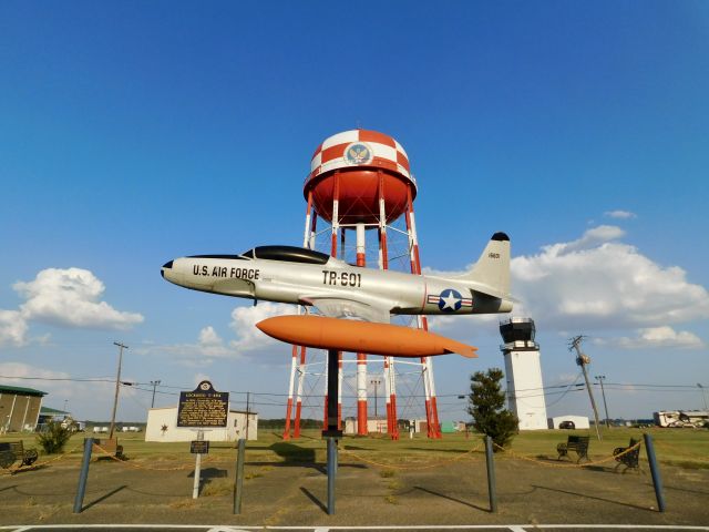 Lockheed T-33 Shooting Star (51-6601) - This old aircraft that served at the airport as a display