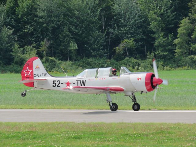 YAKOVLEV Yak-52 (C-GYTW) - AIRSHOW VICTORIAVILLE 2018