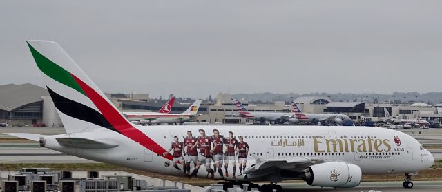 Airbus A380-800 (A6-EET) - AC Milan Logo Jet