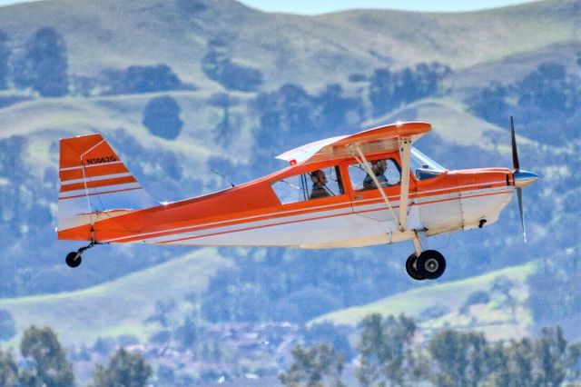 CHAMPION Tri-Traveler (N5062G) - Bellanca 7ECA Citabria over Livermore Municipal Airport. February 2021