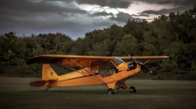 Piper NE Cub (C-FNGQ) - 1945 Piper J3 Cub J3C-65 prior to local flight around Stirling, Ontario,  Canada 