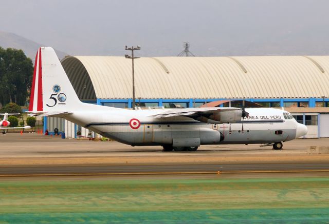 Lockheed C-130 Hercules — - Peruvian Air Force Hercules wearing the special 50 anniversary livery