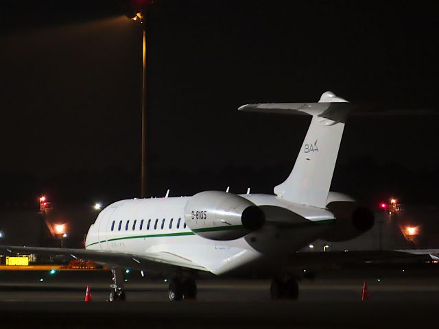 Bombardier Global Express (B-8105) - Photo taken on Dec 28, 2022.