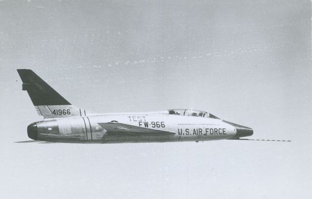 North American Super Sabre (54-1966) - SCANNED FROM PHOTOGRAPH