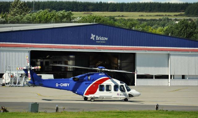 BELL-AGUSTA AB-139 (G-CHBY) - Bristow Helicopters Agustawestland AW139 G-CHBY in Aberdeen Heliport