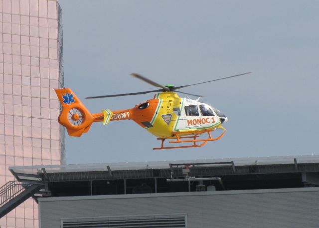 N456MT — - MONOC MedEvac Eurocopter EC135-P2 landing at the Atlantic City Medical Center Heliport