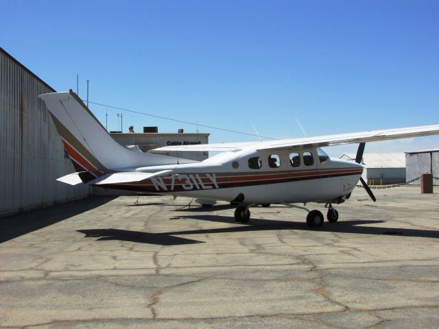 Cessna Centurion (N731LY) - Parked at Cable Airport