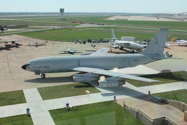 Boeing C-135FR Stratotanker (56-3658) - View from the tower at the Kansas Air Museum in Wichita.