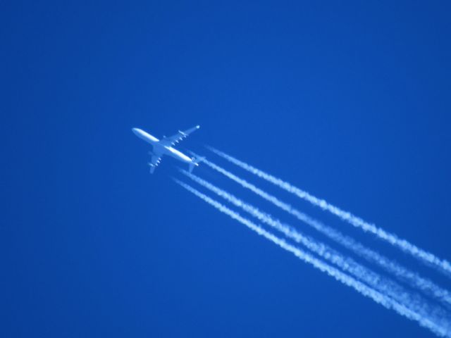 Airbus A340-300 (D-AIFA) - Flight: LH445br /Route: ATL-FRAbr /br /East Rock, New Haven, CT - 13/04/2016