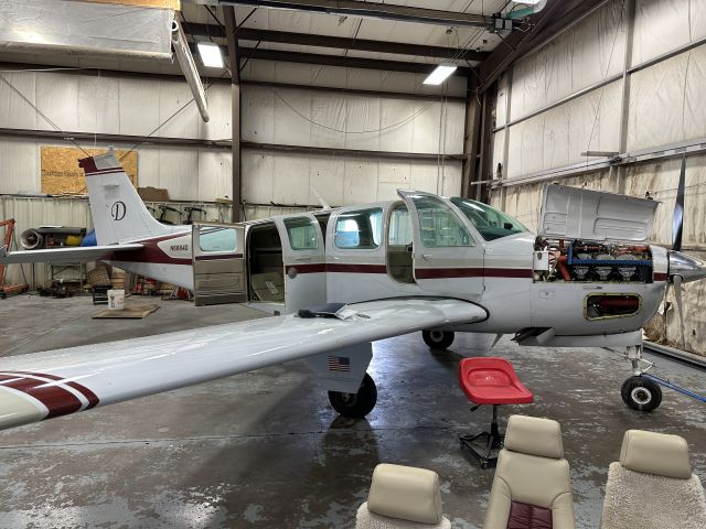 Beechcraft Bonanza (36) (N6684D) - getting annual inspection