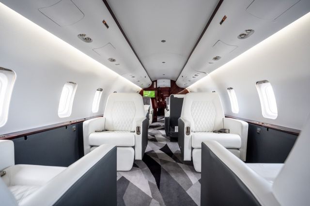 Canadair Regional Jet CRJ-200 (N510SJ) - Interior - forward cabin looking aft