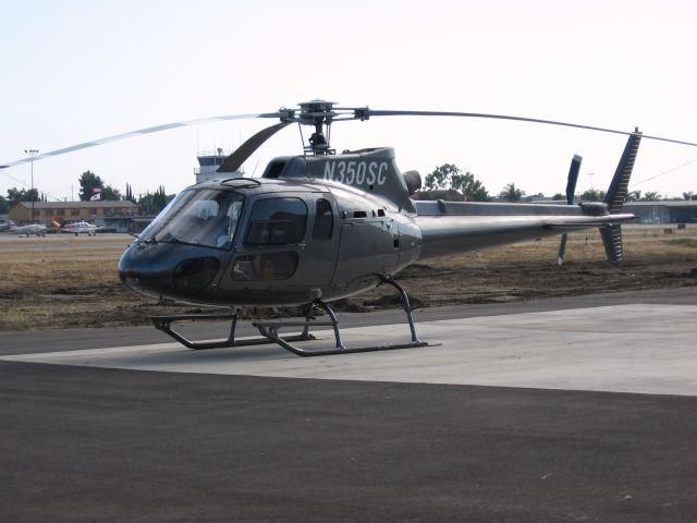 Eurocopter AS-350 AStar (N350SC) - Parked at Fullerton