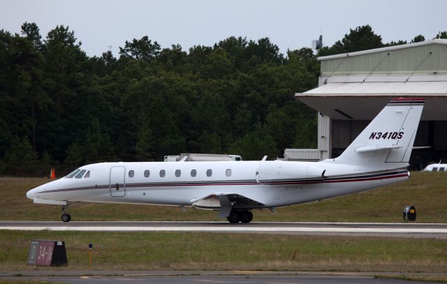 Cessna Citation Sovereign (N341QS) - After landing RW10.