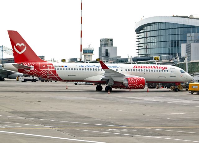 Airbus A220-300 (YR-CHR) - First time at Bucharest Henri Coandă International Airport OTP/LROP