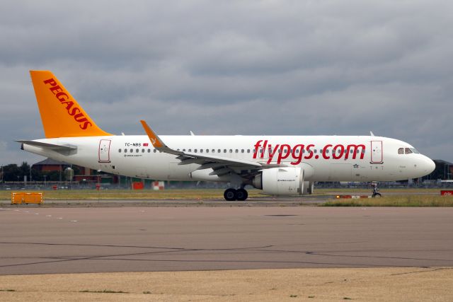 Airbus A320neo (TC-NBS) - Taxiing to Stand 247L on 19-Aug-21 operating flight PGT1159 from LTFJ.