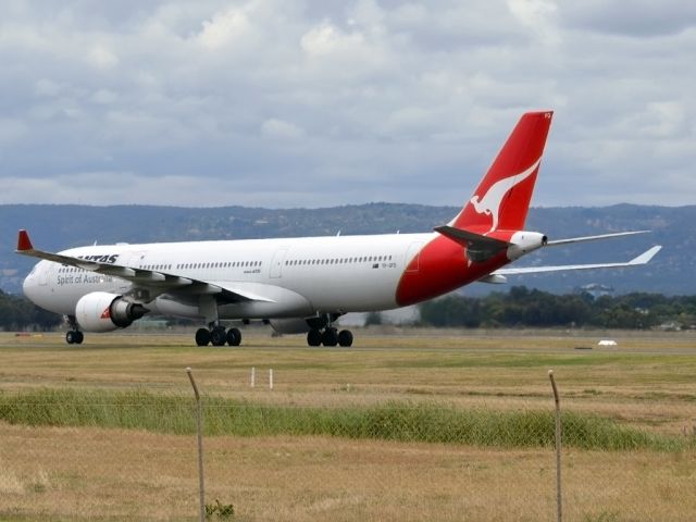 Airbus A330-300 (VH-QPD) - On  taxi-way heading for Terminal 1, on arrival from Sydney en-route to Singapore. Tuesday 27th December 2011.