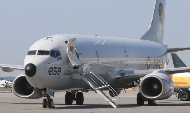 Boeing P-8 Poseidon (16-8858) - US Navy P-8A “Poseidon” 168858 of Patrol Squadron Ten “The Red Lancers” from Naval Air Station Jacksonville at YOW on 1 Jun 23.