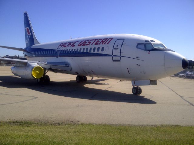 — — - Ramp display of a Canadian Classic at CYXD in Edmonton, Alberta, Canada.