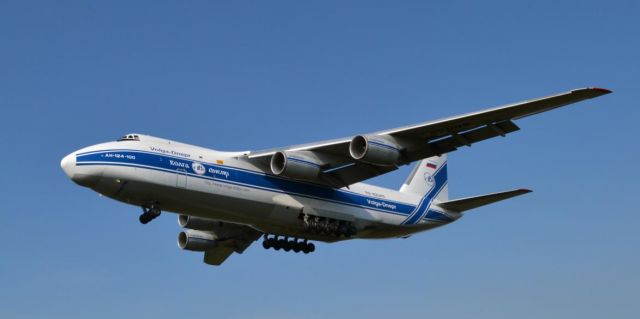 Antonov An-124 Ruslan (RA-82045) - This Antonov 124 Ruslan makes a fuel stop at Gander International.