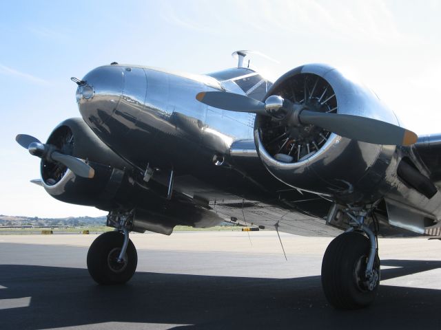 Beechcraft 18 (N3500B) - Beech 18 at Livermore, California, May 2006.