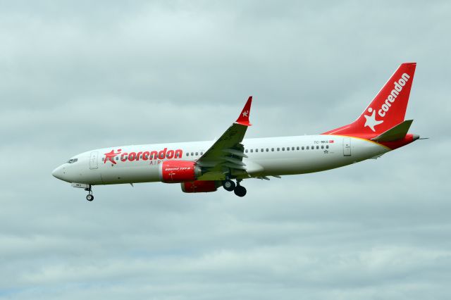 Boeing 737 MAX 8 (TC-MKG) - Corendon Airlines - B787 MAX 8 (TC-MKG) Early afternoon arrival at NCL (Photo 29May24)