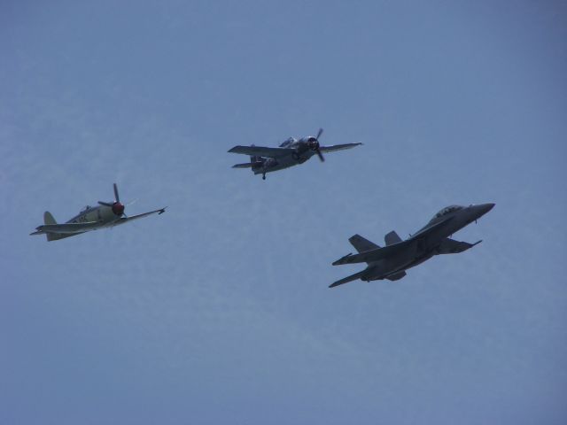 — — - Red Bull Air Race 2008  San Diego, CA  Heritage Flight Including an F-18/F Super Hornet!