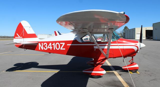 Piper PA-22 Tri-Pacer (N3410Z) - A 1960 Piper PA-22-150 Tri-Pacer tied down on the ramp at Thomas J. Brumlik Field, Albertville Regional Airport, AL - February 25, 2017.