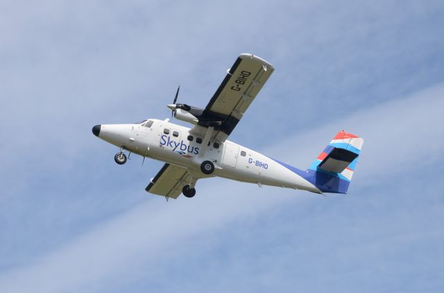 De Havilland Canada Twin Otter (G-BIHO) - Taken from the Car Park of EGHE/ISC