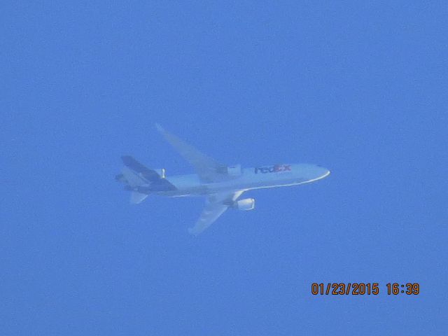 Boeing MD-11 (N616FE) - FedEx flight 933 from MEM to OAK over Southeastern Kansas at 34,000 feet.
