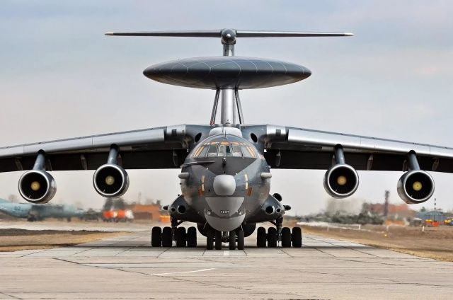 — — - Multifunctional aviation complex of radar surveillance and guidance (MAK RLDN) A-100br /The aircraft is based on the IL-76MD-90A