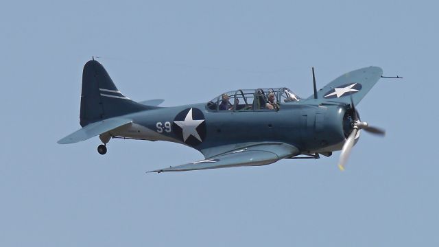 Douglas A-24 Dauntless (N5254L) - Erickson Aircraft Collections Douglas A-24A performing at FHCs SkyFair on 7.30.16.